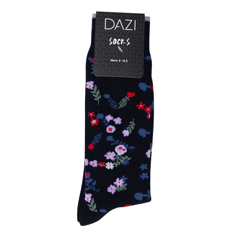 DAZI Dress Socks - Abyss Floral Dress Socks