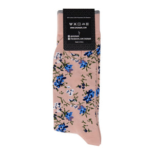 DAZI Dress Socks - Baby's Breath Floral Dress Socks