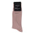 DAZI Dress Socks - Solid Mauve Ribbed Dress Socks