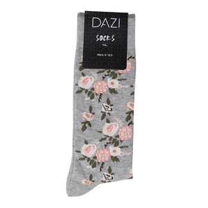 DAZI Dress Socks - Quicksand Roses Floral Dress Socks