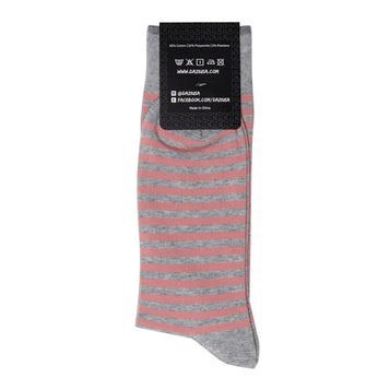 DAZI Dress Socks - Quicksand Roses Stripes Dress Socks