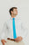 Solid Sky Blue Satin Tie