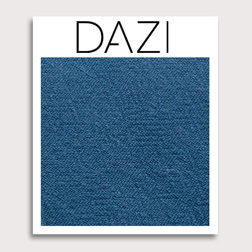 DAZI Slate Blue Fabric Swatch Sample. 3