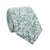 Feelin Lucky Floral Skinny Tie. Entire tie is covered with medium sized white and mint green flowers.