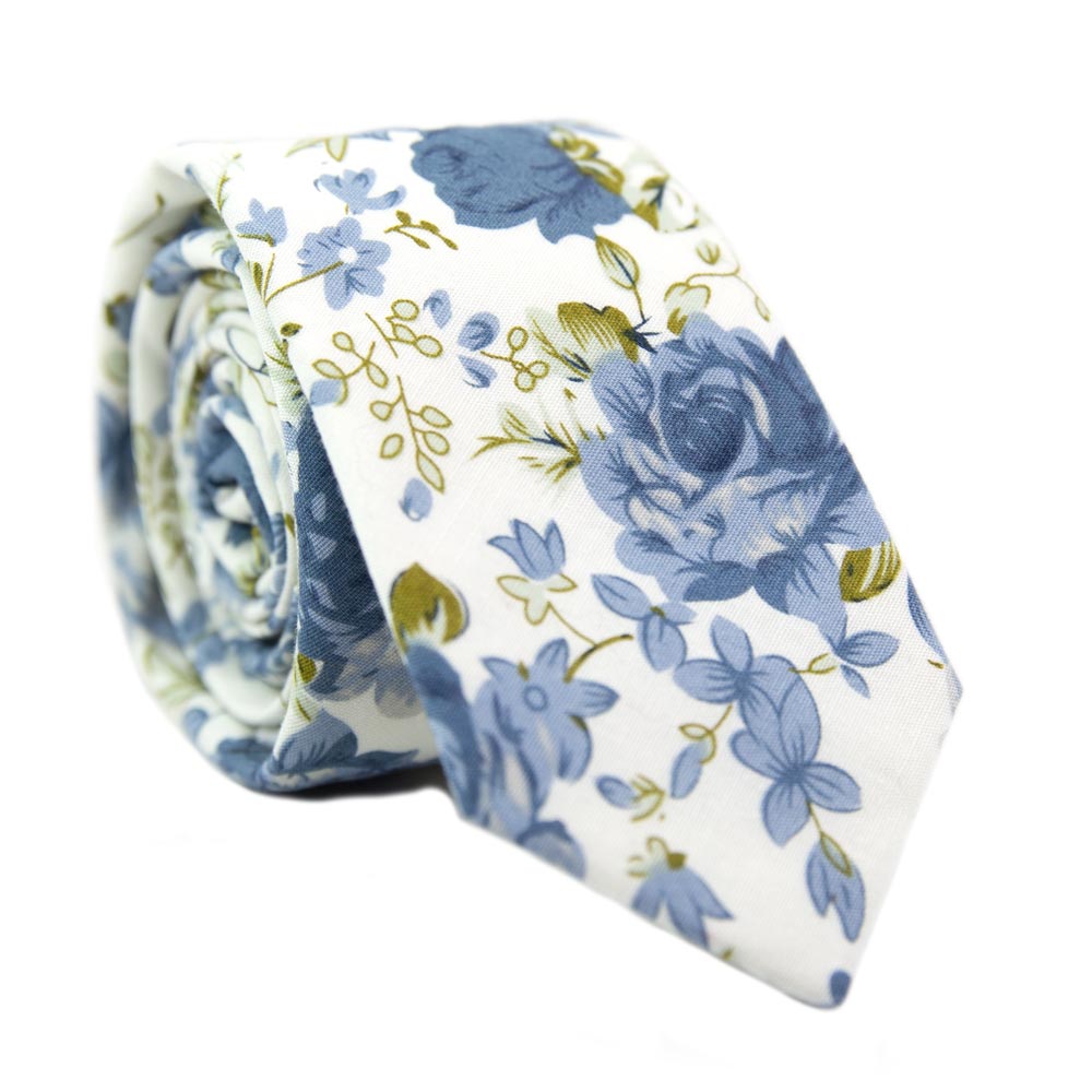  iujybax Floral Ties for Men, Mens Floral Tie Skinny