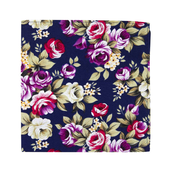 DAZI - Navy Blue Floral - Pocket Square