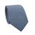 Steel Skinny Tie. Solid blue textured fabric.